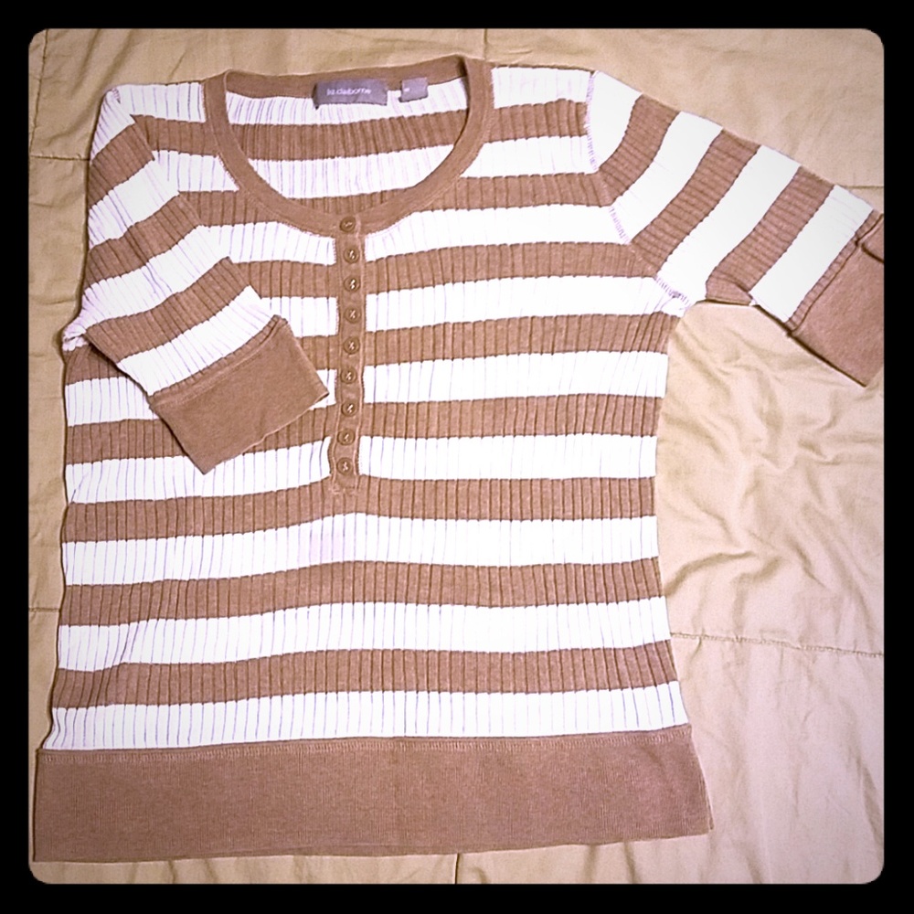 Liz Claiborne ❤ Half Sleeve Sweater